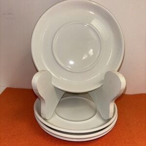 4 Wedgwood Stonehenge White by Midwinter Ltd Saucer Oven-to-Tableware 6"